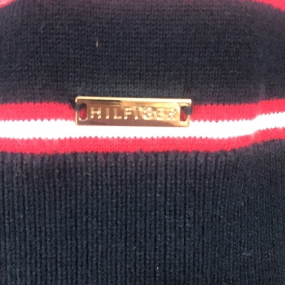 Tommy Hilfiger Red, White, Blue Striped Knit Turtleneck size M - Picture 3 of 10